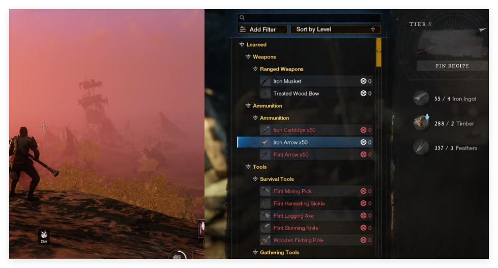 New World crafting recipes